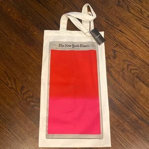 Saint Laurent x Sho Shibuya exclusive print tote bag New York Times Art Basel